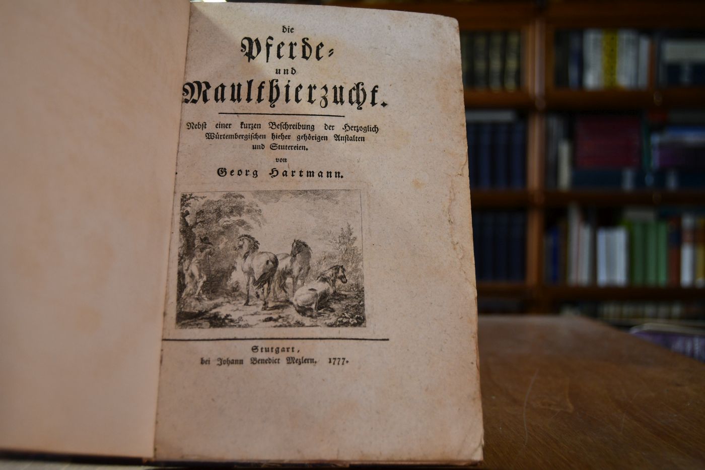 Die Pferde- und Maulthierzucht. Nebst einer kurzen Beschreibung der Herzoglich Würtembergischen hieher gehörigen Anstalten und Stutereien.
