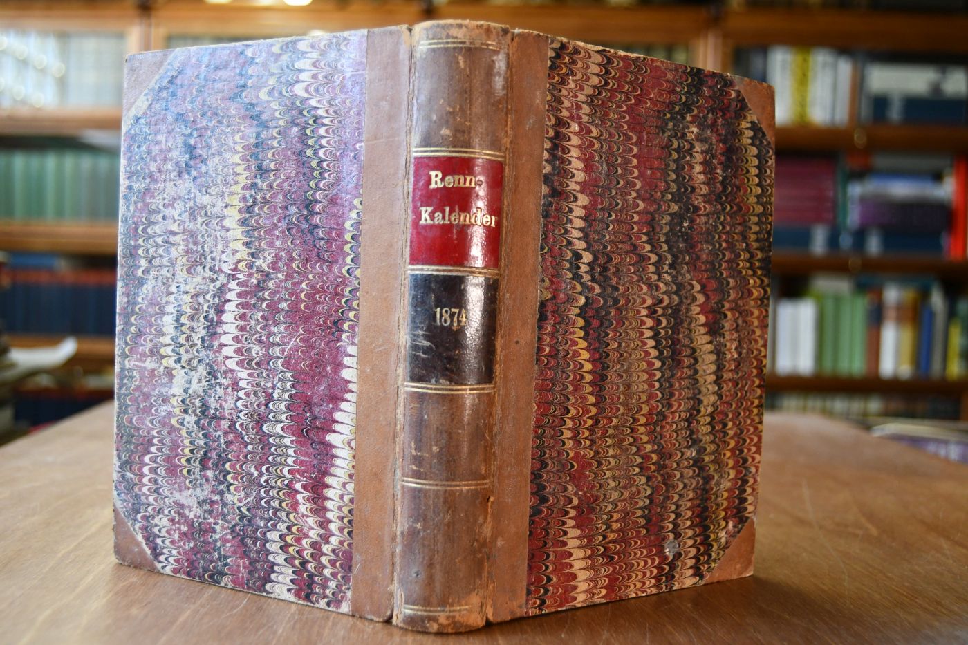 Renn-Kalender für Deutschland. Jahrgang 1874, I. + II. Theil in 1 Bd..