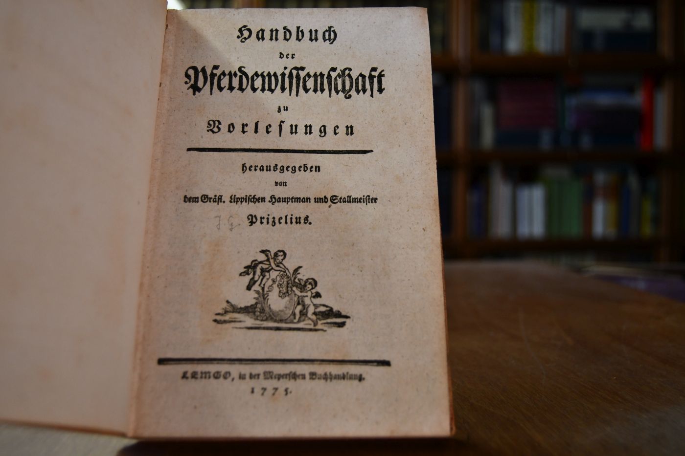 Handbuch der Pferdewissenschaft zu Vorlesungen.