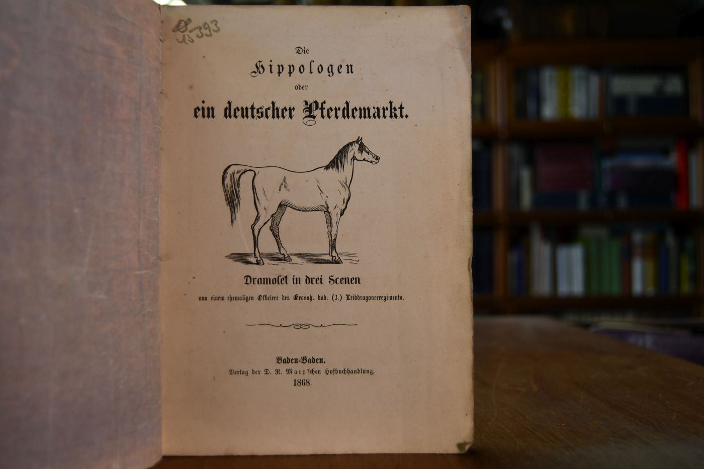 Die Hippologen oder ein deutscher Pferdemarkt. Dramolet in drei Scenen.