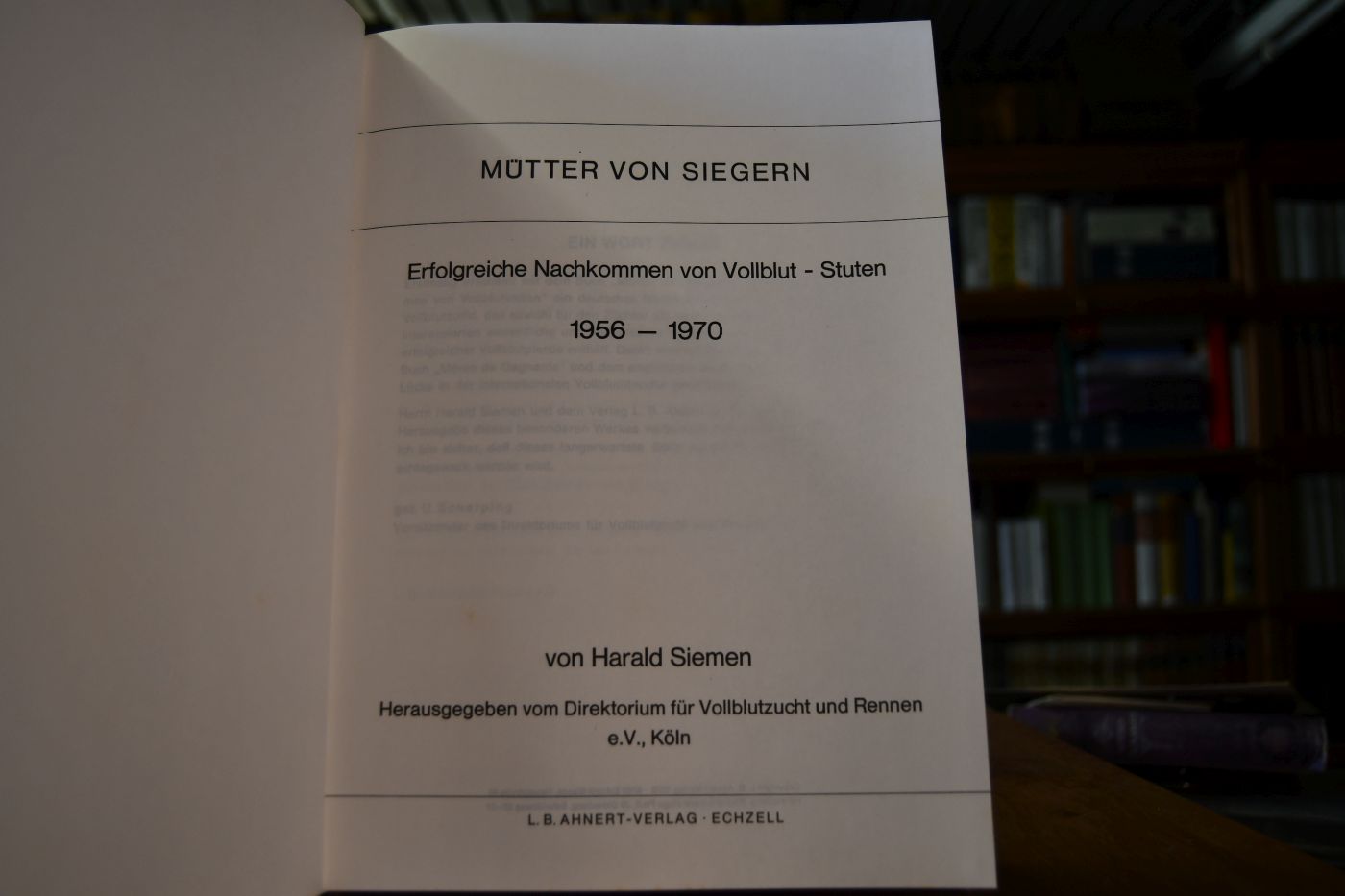 Mütter von Siegern 1956 - 1970
