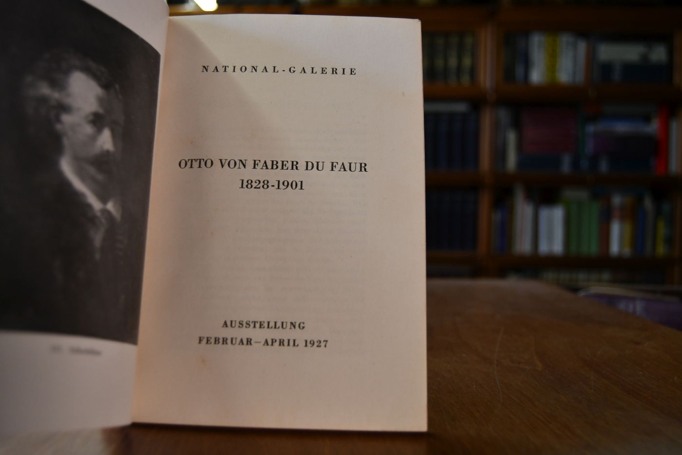 Otto von Faber du Faur 1828-1901. Ausstellung Februar - April 1927.