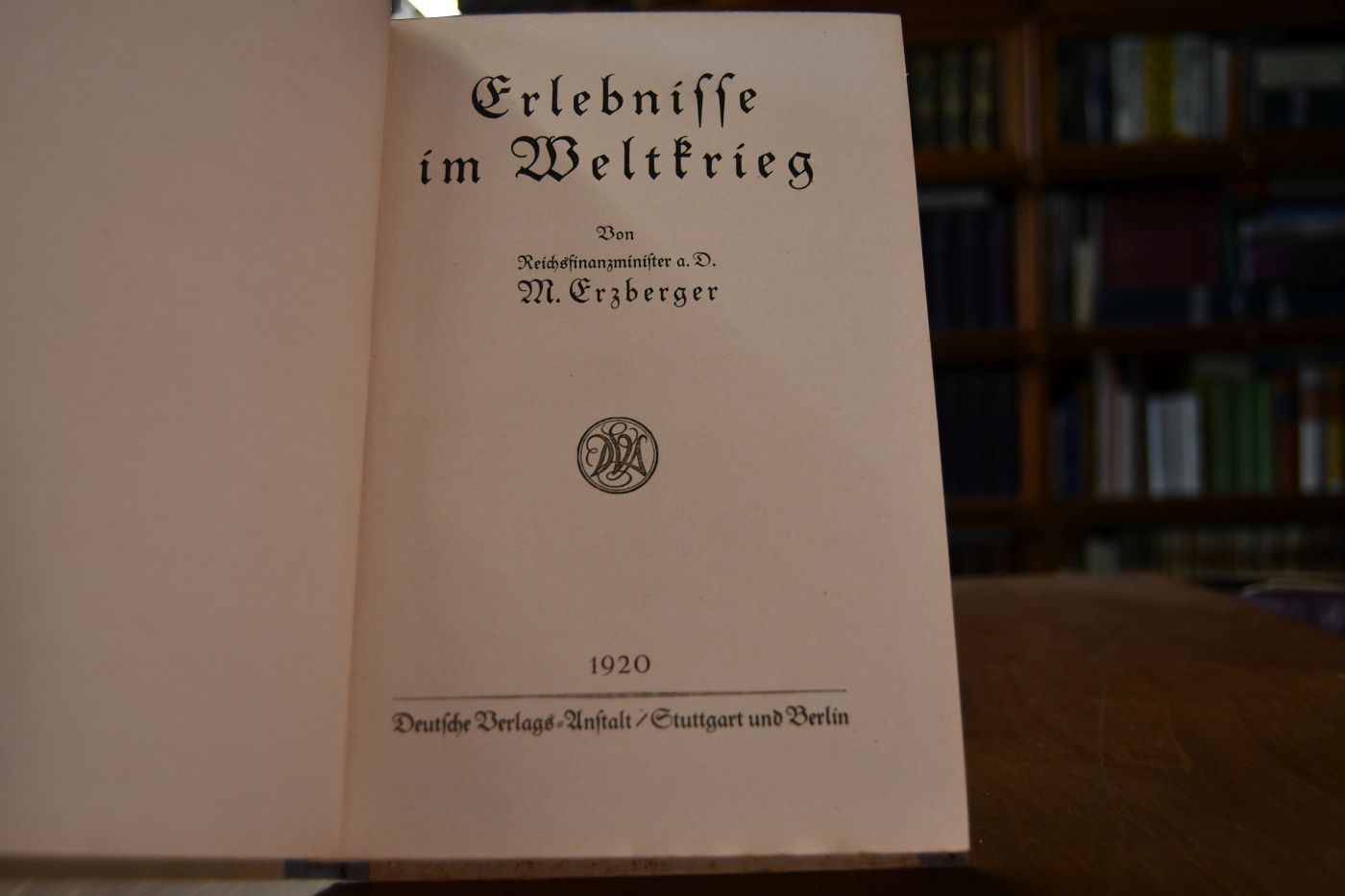 Erlebnisse im Weltkrieg.