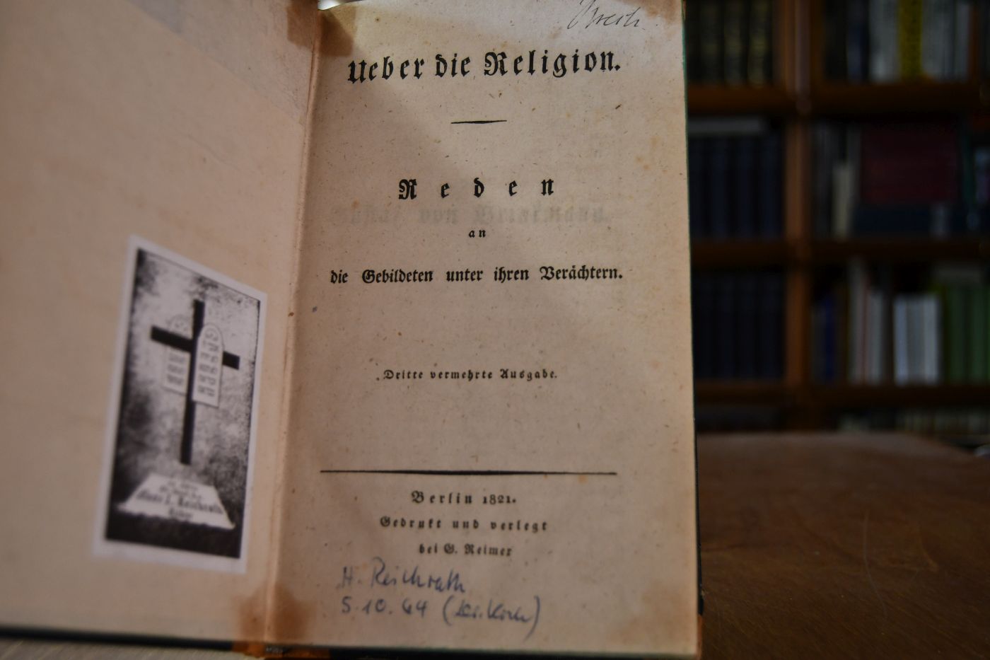Ueber die Religion. Reden an die Gebildeten unter ihren Verächtern.