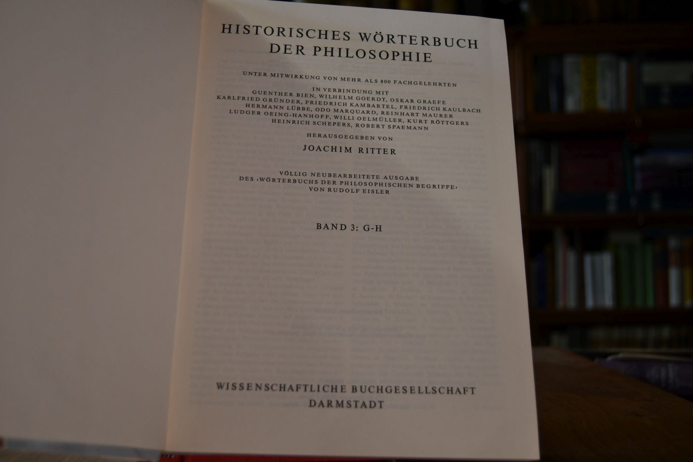 Historisches Wörterbuch der Philosophie. Bd. 3 D-F.