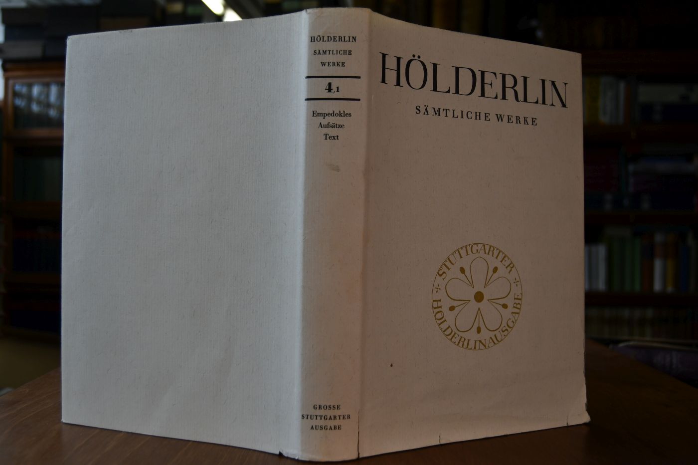 Hölderlin. Sämtliche Werke. 4. Band (Tod des Empedokles) in 2 Teilbänden.