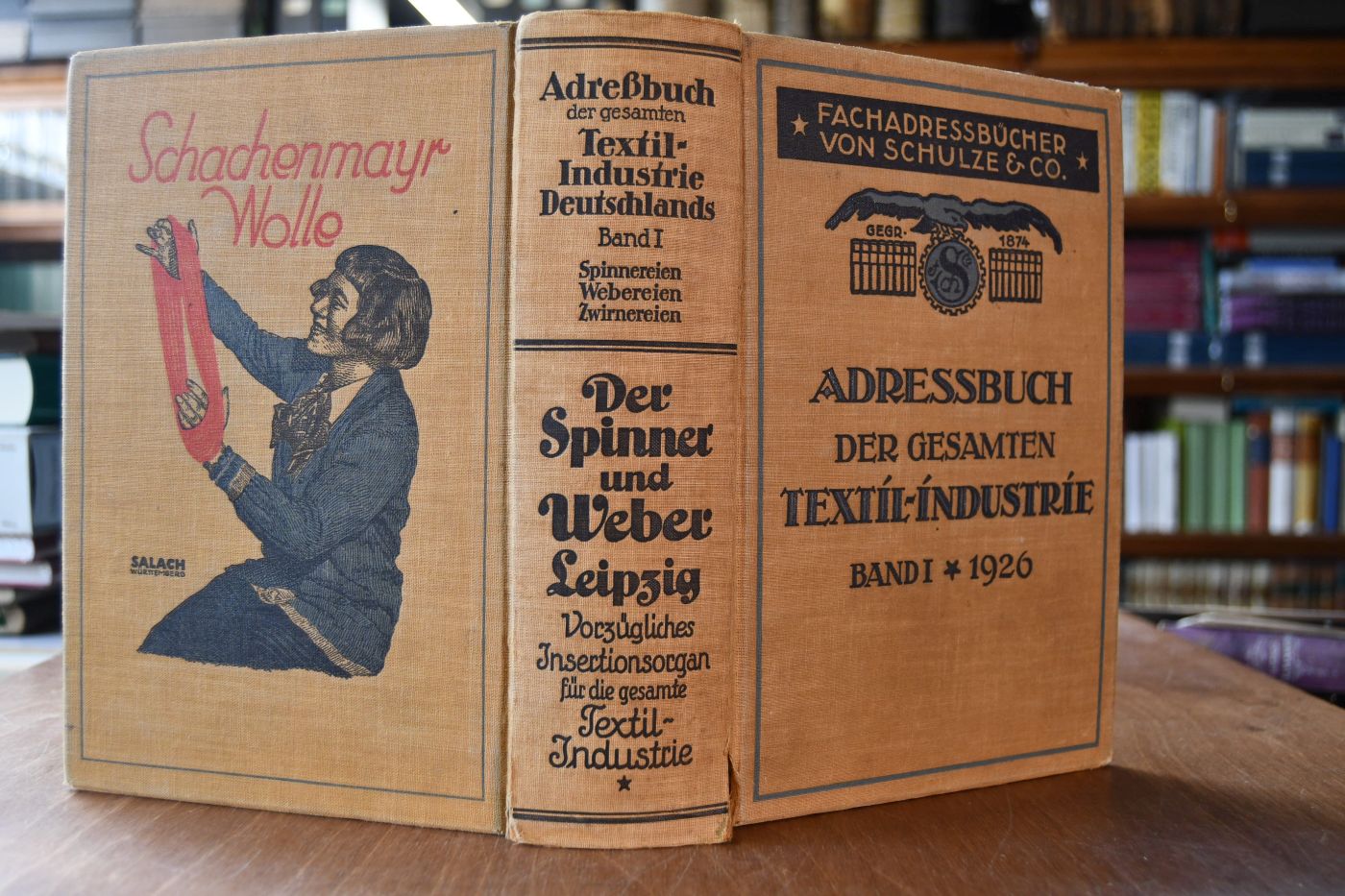 Adreßbuch der gesamten Textil-Industrie Deutschlands. I. Band (von 3) Spinnereien, Webereien, Zwirnereien.