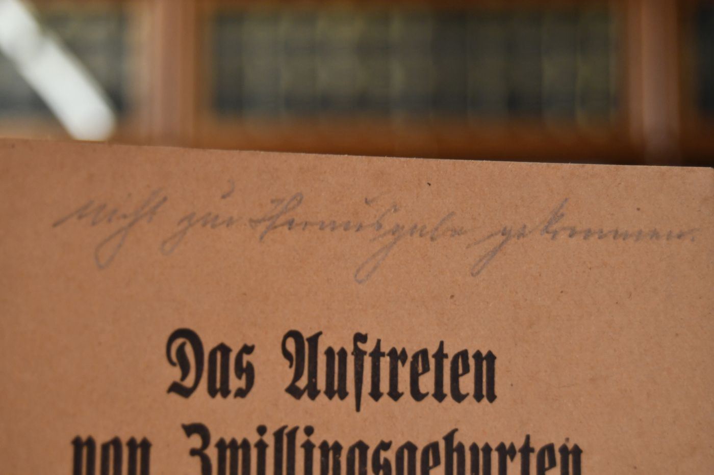 Das Auftreten von Zwillingsgeburten in der Vollblutzucht mit Berücksichtigung besonderer Züchtungsformen.