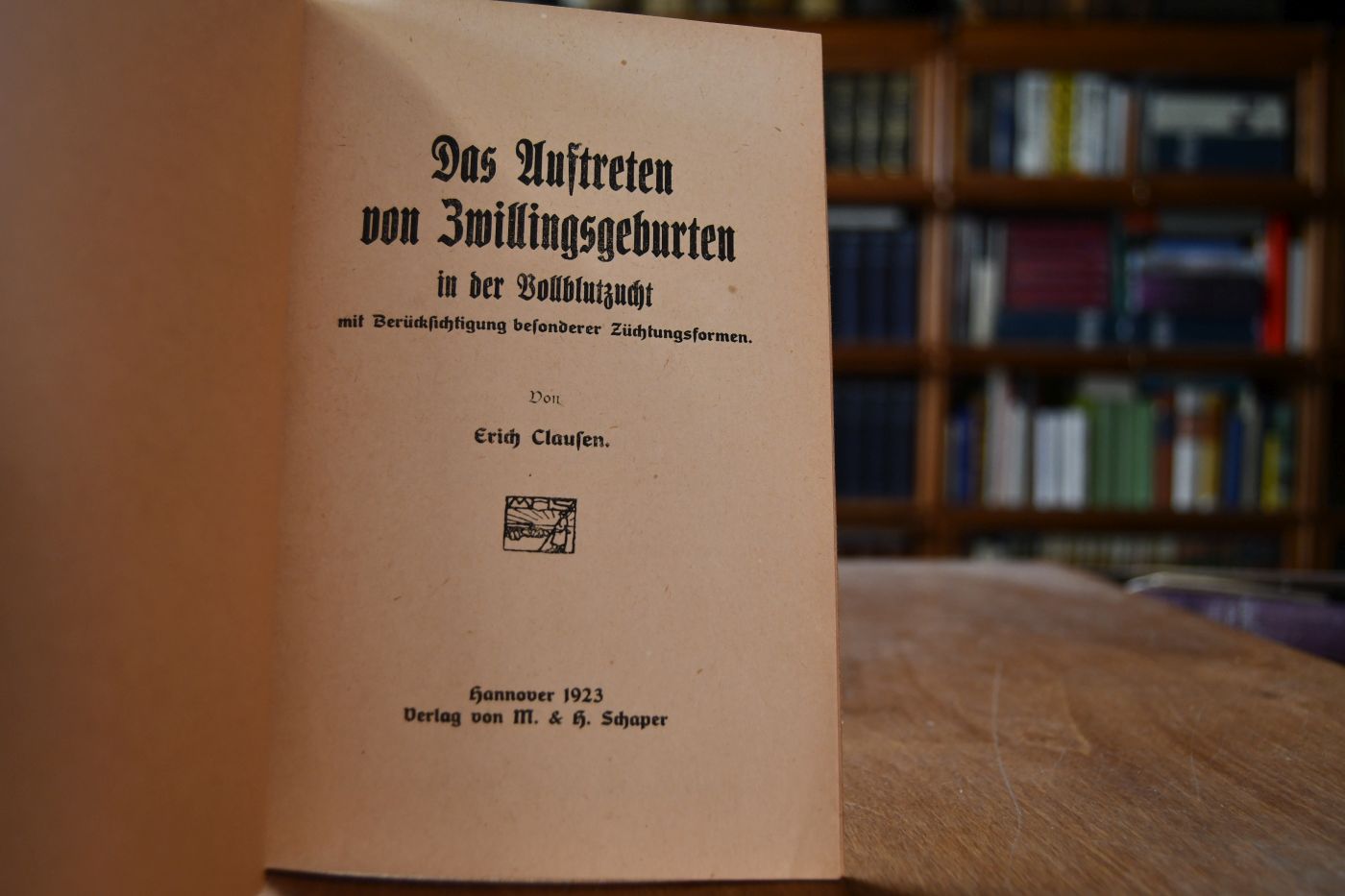 Das Auftreten von Zwillingsgeburten in der Vollblutzucht mit Berücksichtigung besonderer Züchtungsformen.