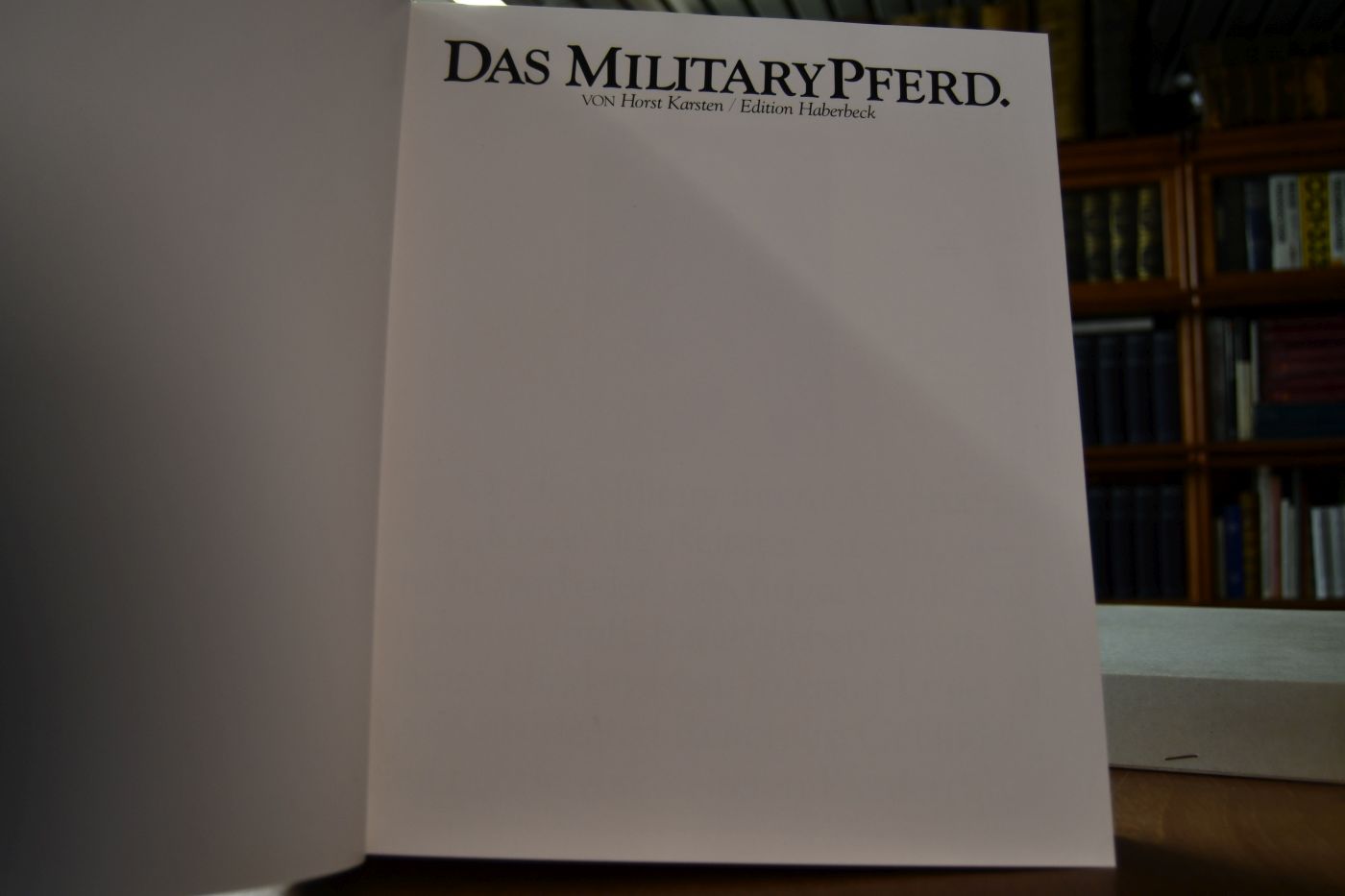 Das Military-Pferd.