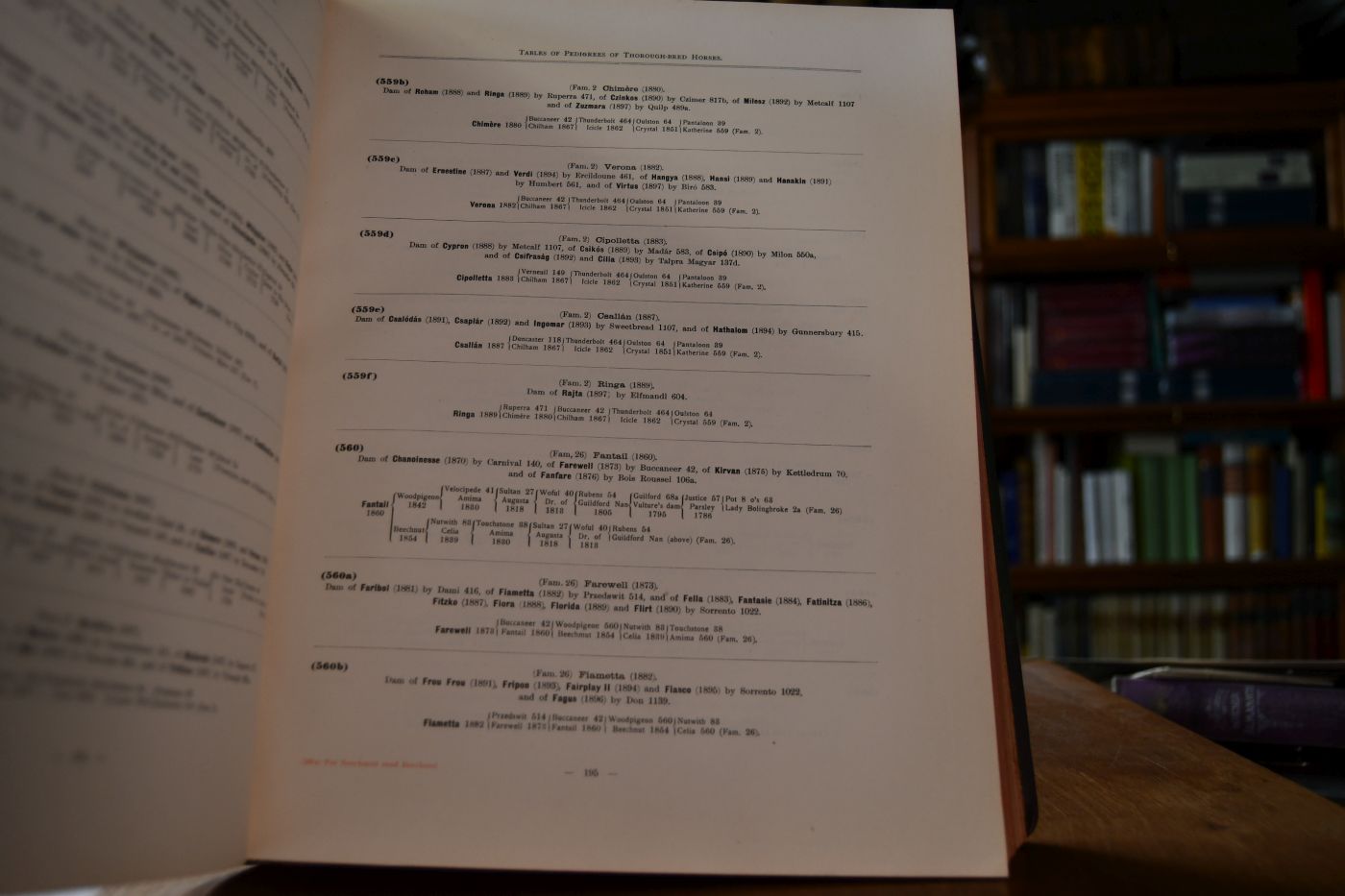Tables of Pedigrees of Thorough-Bred Horses from the earliest Accounts to the Year 1897 inclusive.