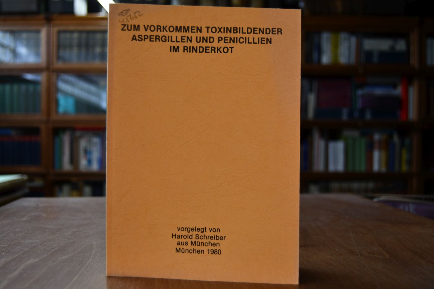 Zum Vorkommen toxinbildender Aspergillen und Penicillien im Rinderkot.