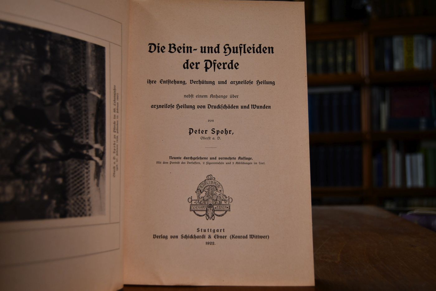 Die Bein- und Hufleiden der Pferde ihre Entstehung, Verhütung und arzneilose Heilung nebst einem Anhange über arzneilose Heilung von Druckschäden und Wunden.