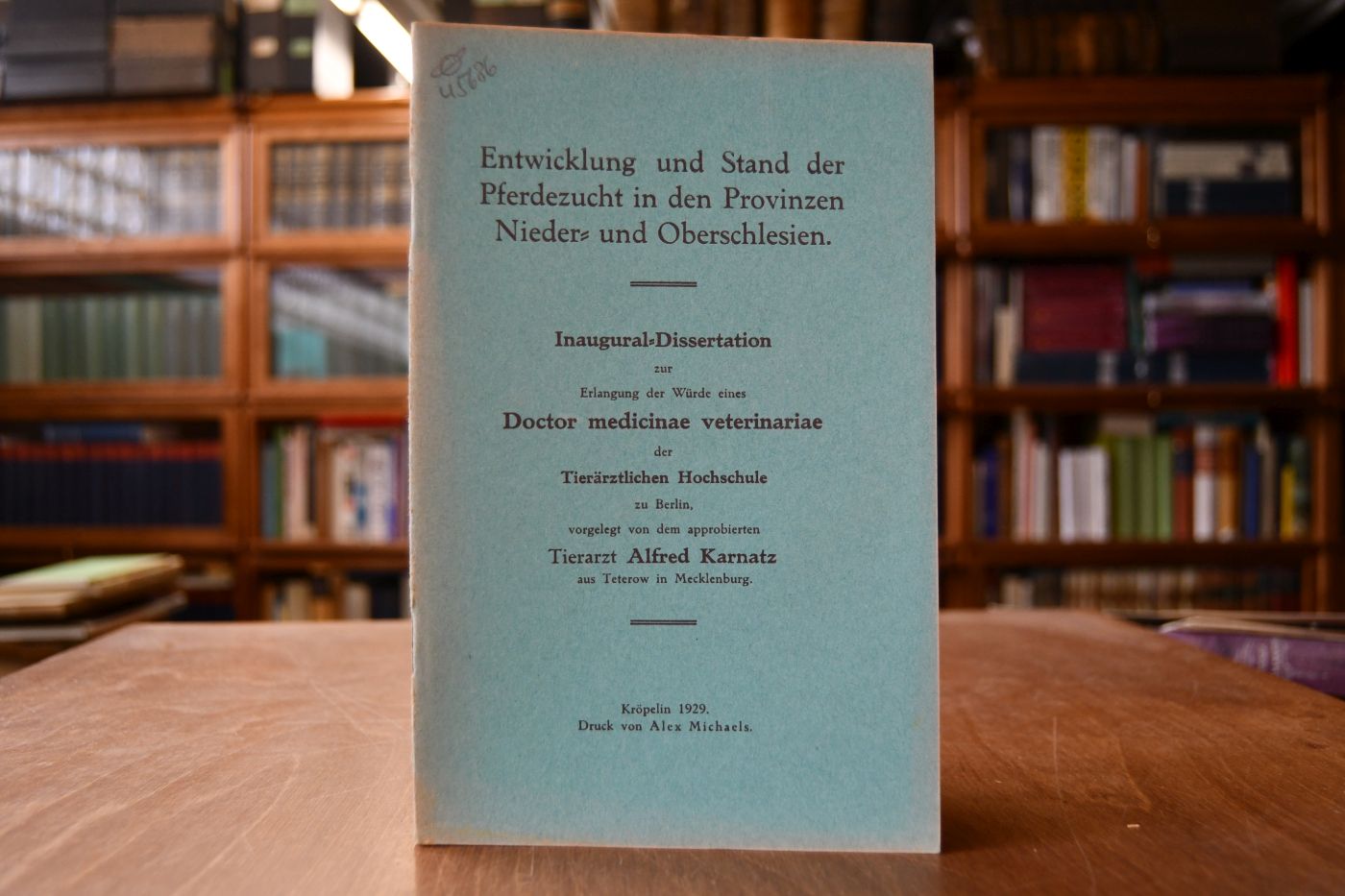 Entwicklung und Stand der Pferdezucht in den Provinzen Nieder- und Oberschlesien.