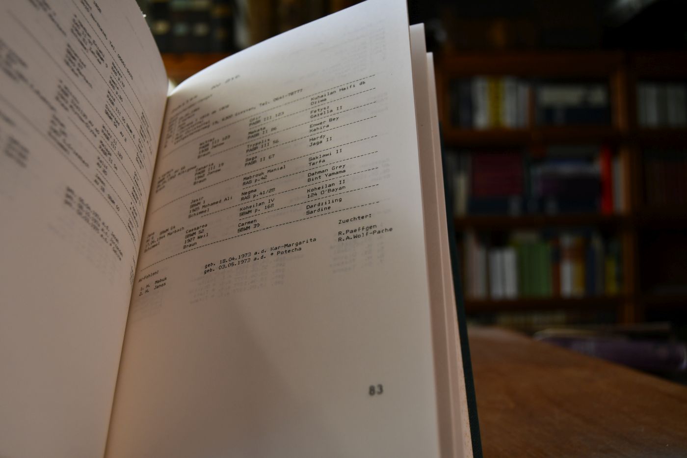 Deutsches Stutbuch für Arabische Vollblüter (DSbV) Teil I.
