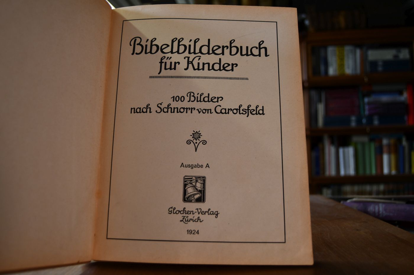 Bibelbilderbuch für Kinder. 100 Bilder nach Schnorr von Carolsfeld. Ausgabe A.