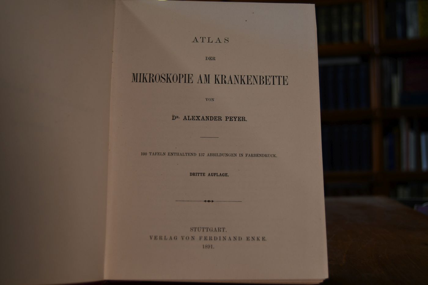 Atlas der Mikroskopie am Krankenbette.