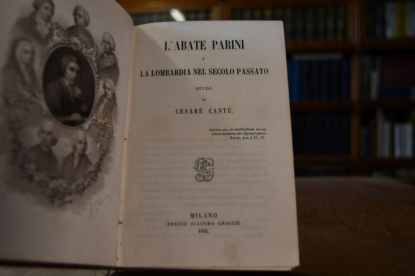 L`Abate Parini e la Lombardia nel Secolo passato.