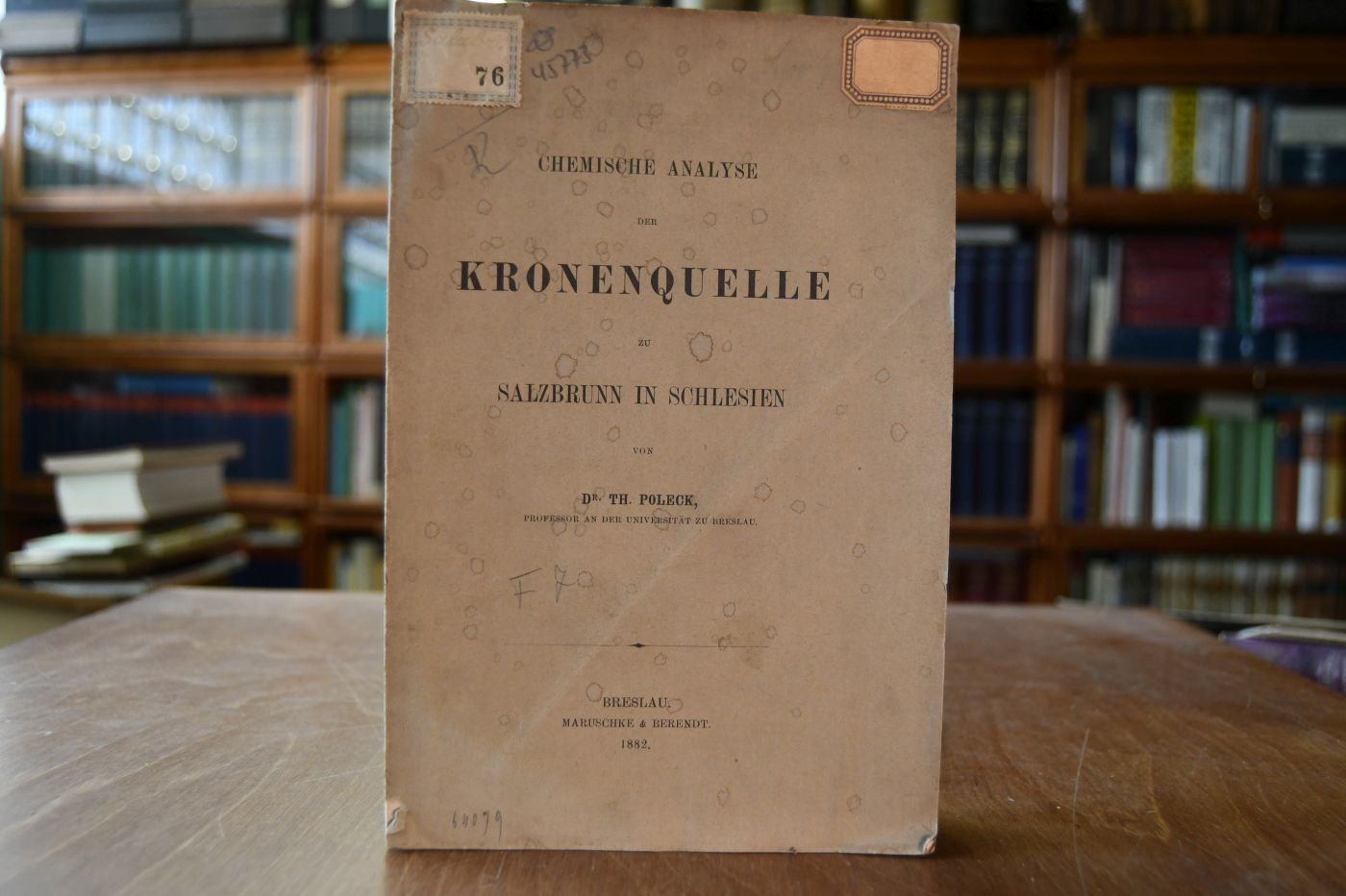 Chemische Analyse der Kronenquelle zu Salzbrunn in Schlesien.