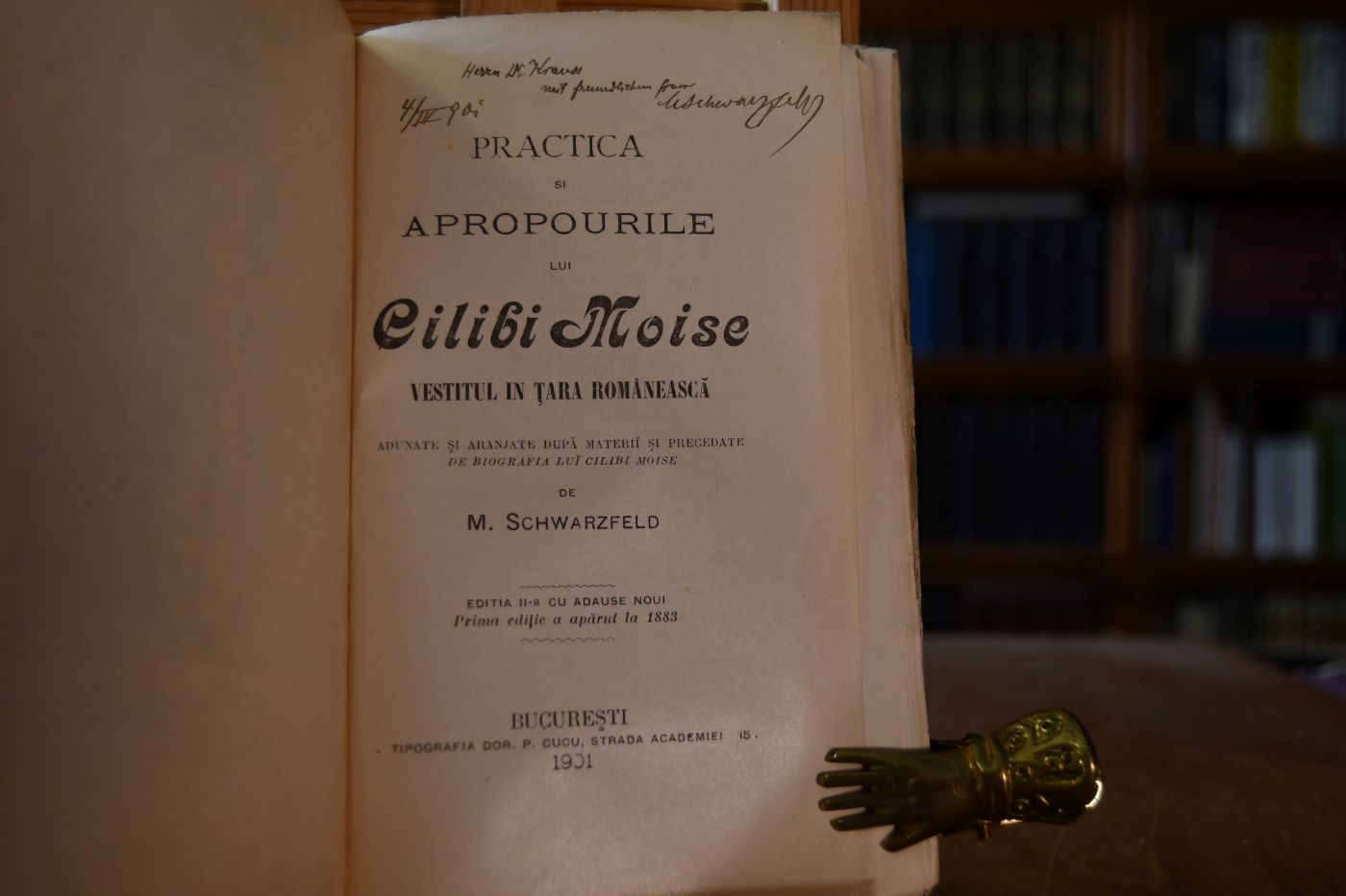 Practica si Apropourile lui Cilibi Moise vestitul in tara Romanesca.