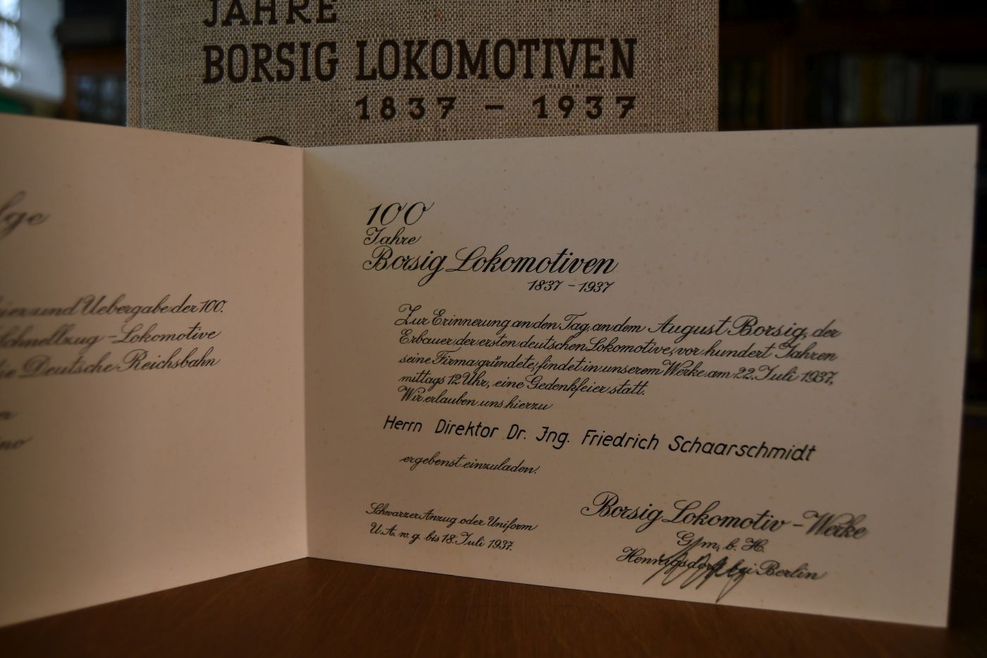 100 Jahre Borsig Lokomotiven 1837-1937.