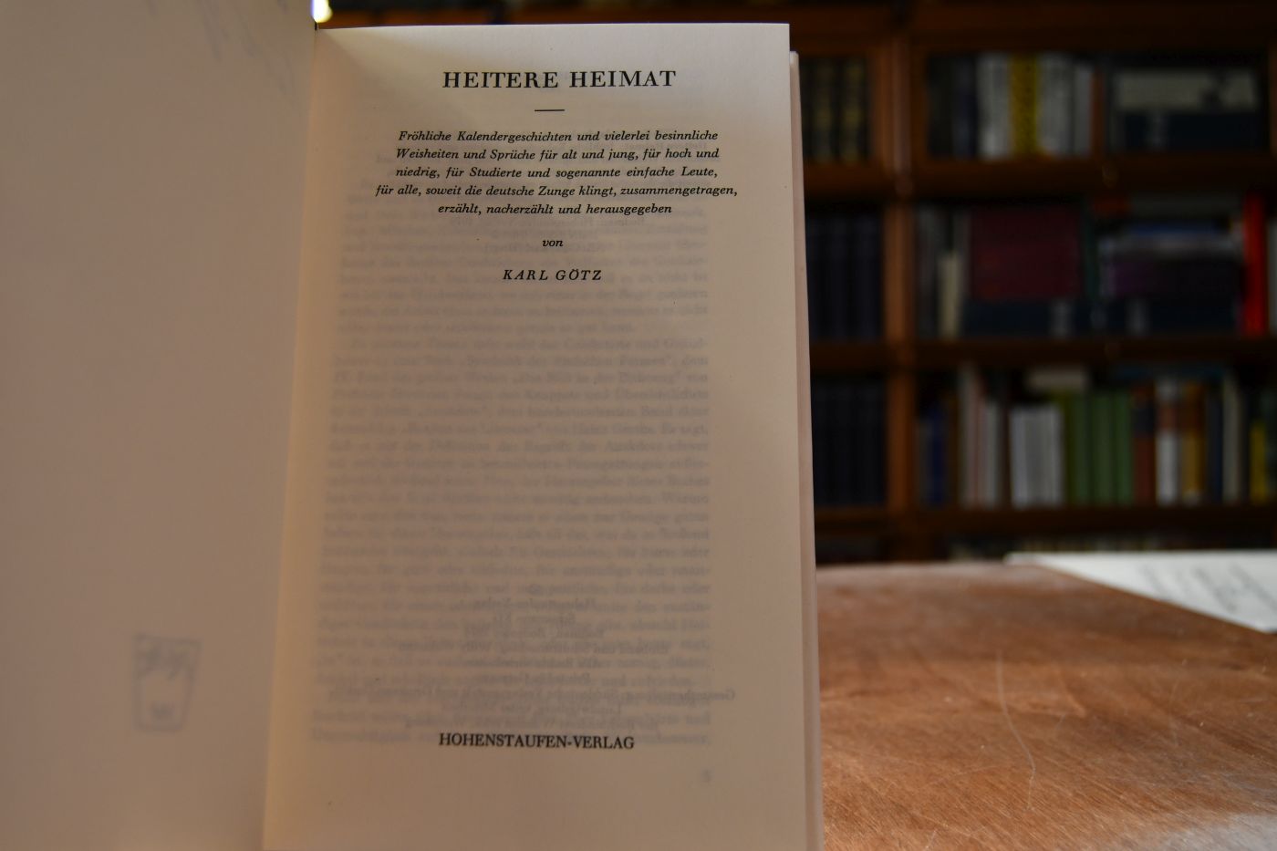 Heitere Heimat.