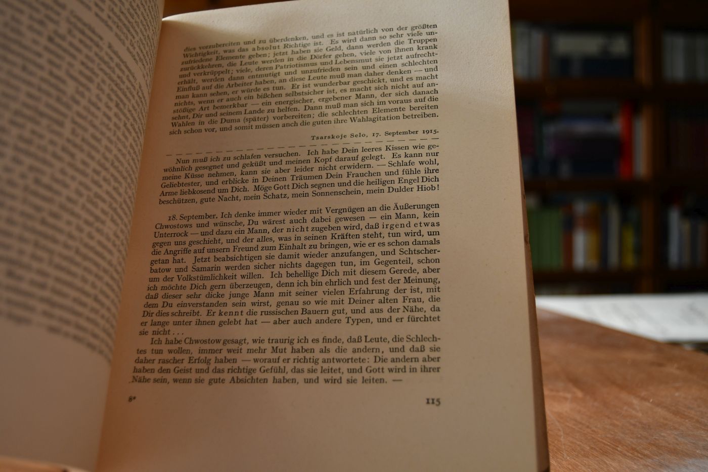 Die letzte Zarin. Ihre Briefe an Nikolaus II. und ihre Tagebuchblätter von 1914 bis zur Ermordung.
