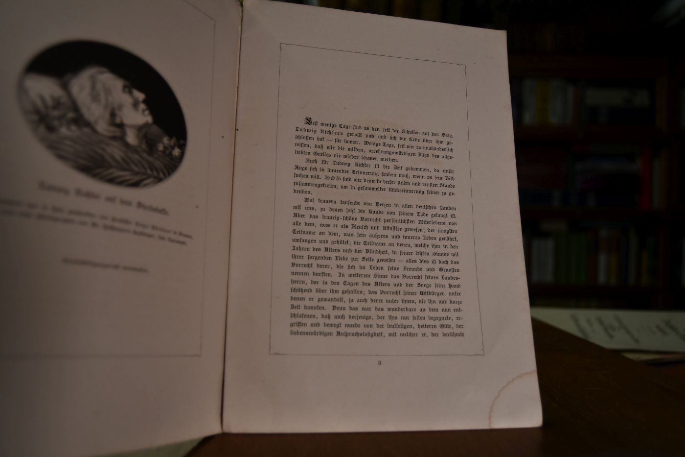 Zum Gedächtnis Ludwig Richter`s. Rede gehalten von Georg Treu bei der Totenfeier für Ludwig Richter veranstaltet von der Dresdner Kunstgenossenschaft.