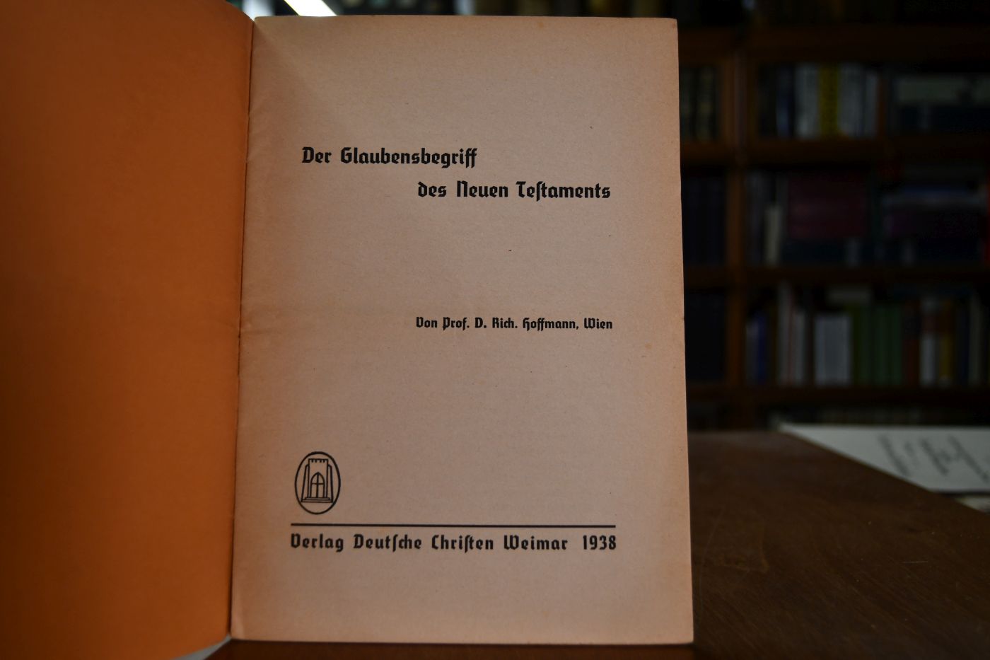 Der Glaubensbegriff des Neuen Testaments.