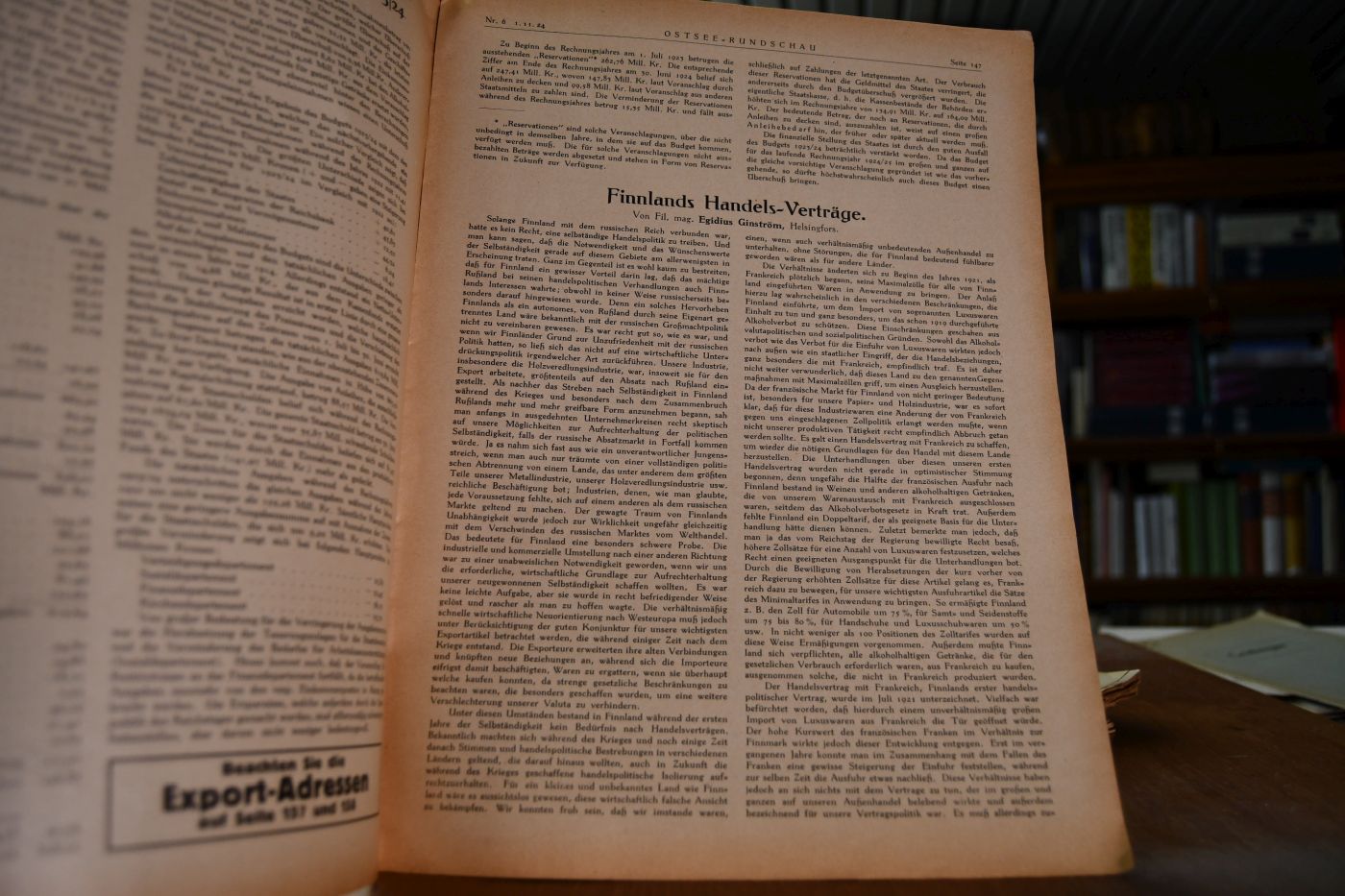 Ostsee Rundschau. Wirtschaftliche und kulturelle Zeitschrift für die Ostsee-Länder. 16 Hefte 1924-1929.