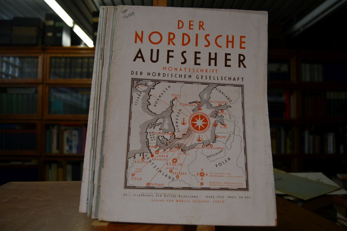 Der Nordische Aufseher. Monatsschrift der Nordischen Gesellschaft. 11. Jahrgang der Ostseerundschau. 6 Hefte.