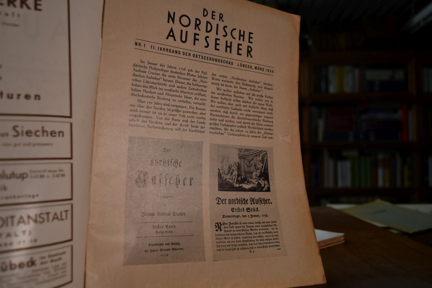 Der Nordische Aufseher. Monatsschrift der Nordischen Gesellschaft. 11. Jahrgang der Ostseerundschau. 6 Hefte.