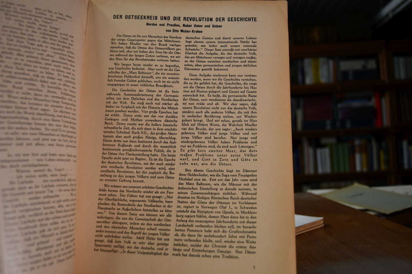 Der Nordische Aufseher. Monatsschrift der Nordischen Gesellschaft. 11. Jahrgang der Ostseerundschau. 6 Hefte.
