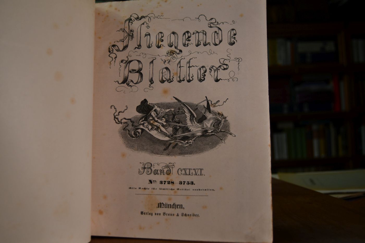 Fliegende Blätter. Band 146+147. Nr. 3729-3753, Nr. 3728 fehlt + Nr. 3754-3767 aus Bd. 147.
