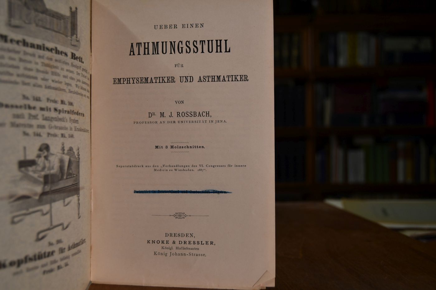 Ueber einen Athmungsstuhl für Emphysematiker und Asthmatiker.