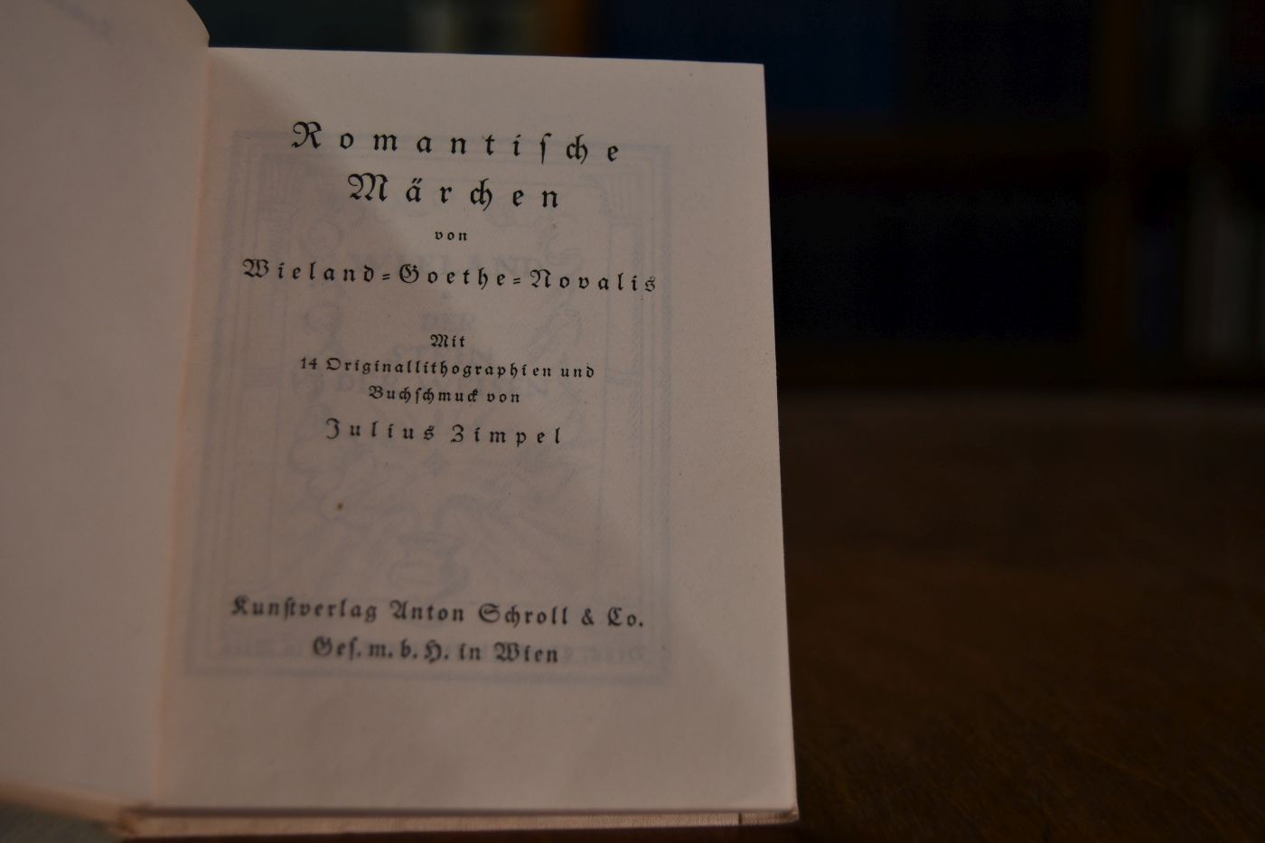 Romantische Märchen von Wieland, Goethe, Novalis.