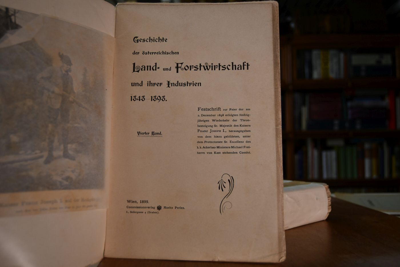 Geschichte der österreichischen Land- und Forstwirtschaft und ihrer Industrien 1848-1898. Bd. 4 (von 4 + Suppl.) apart.