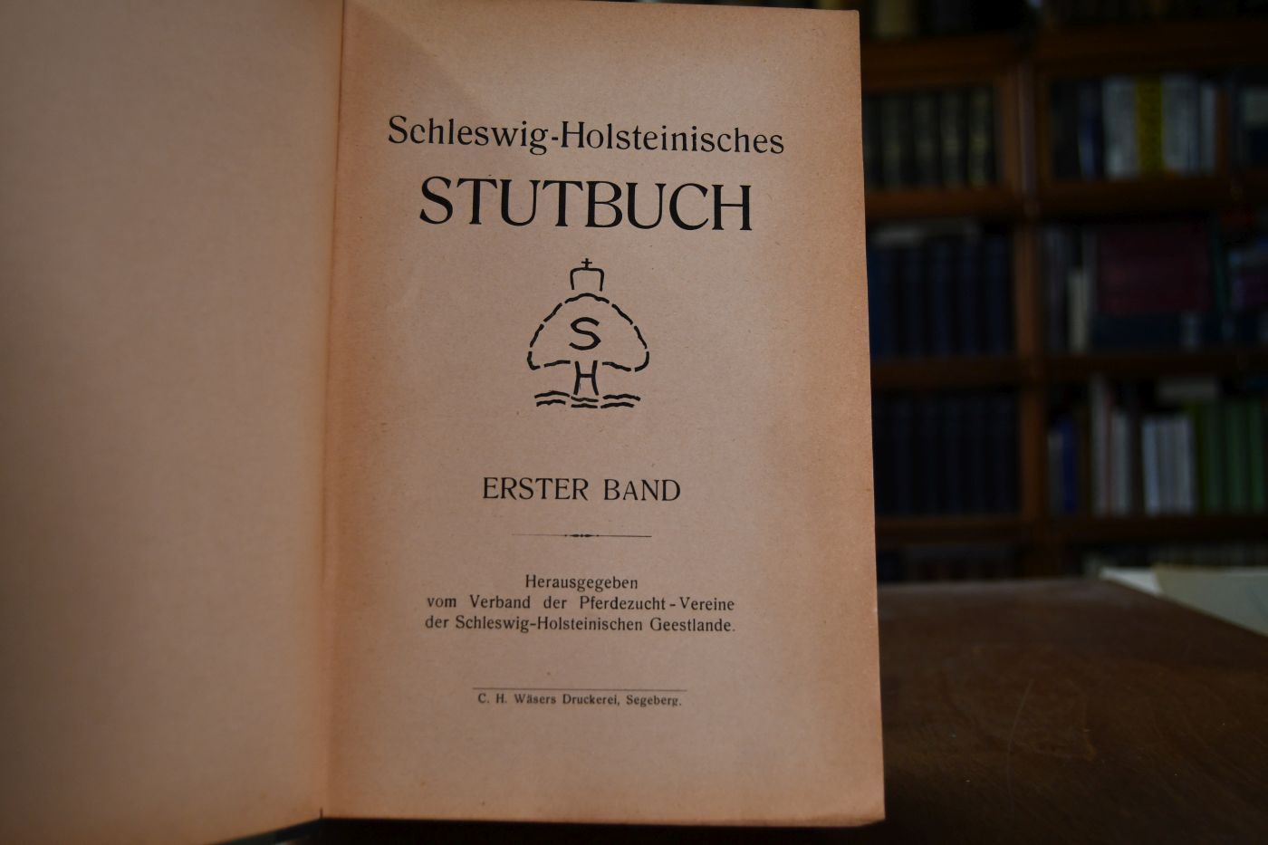 Schleswig-Holsteinisches Stutbuch. Erster Band.