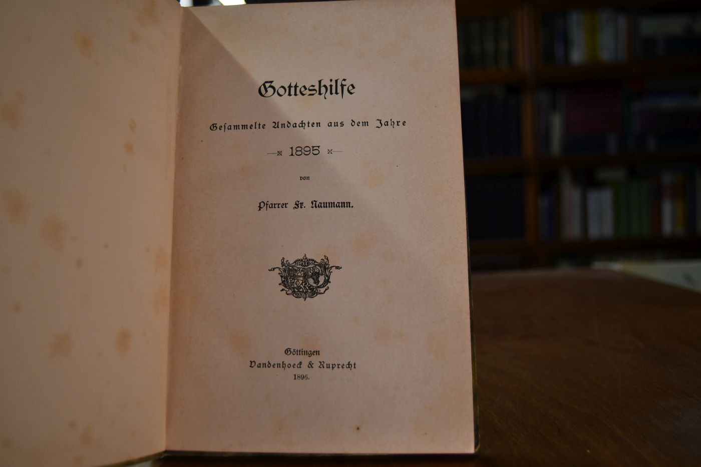 Gotteshilfe. Gesammelte Andachten aus dem Jahre 1895.