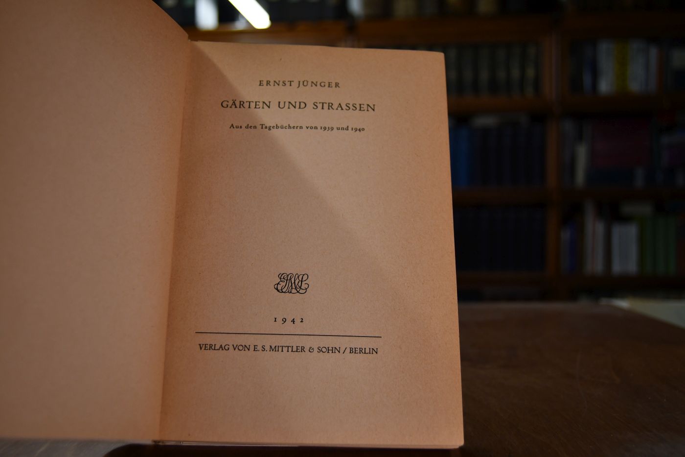Gärten und Strassen. Aus den Tagebüchern von 1939 und 1940.