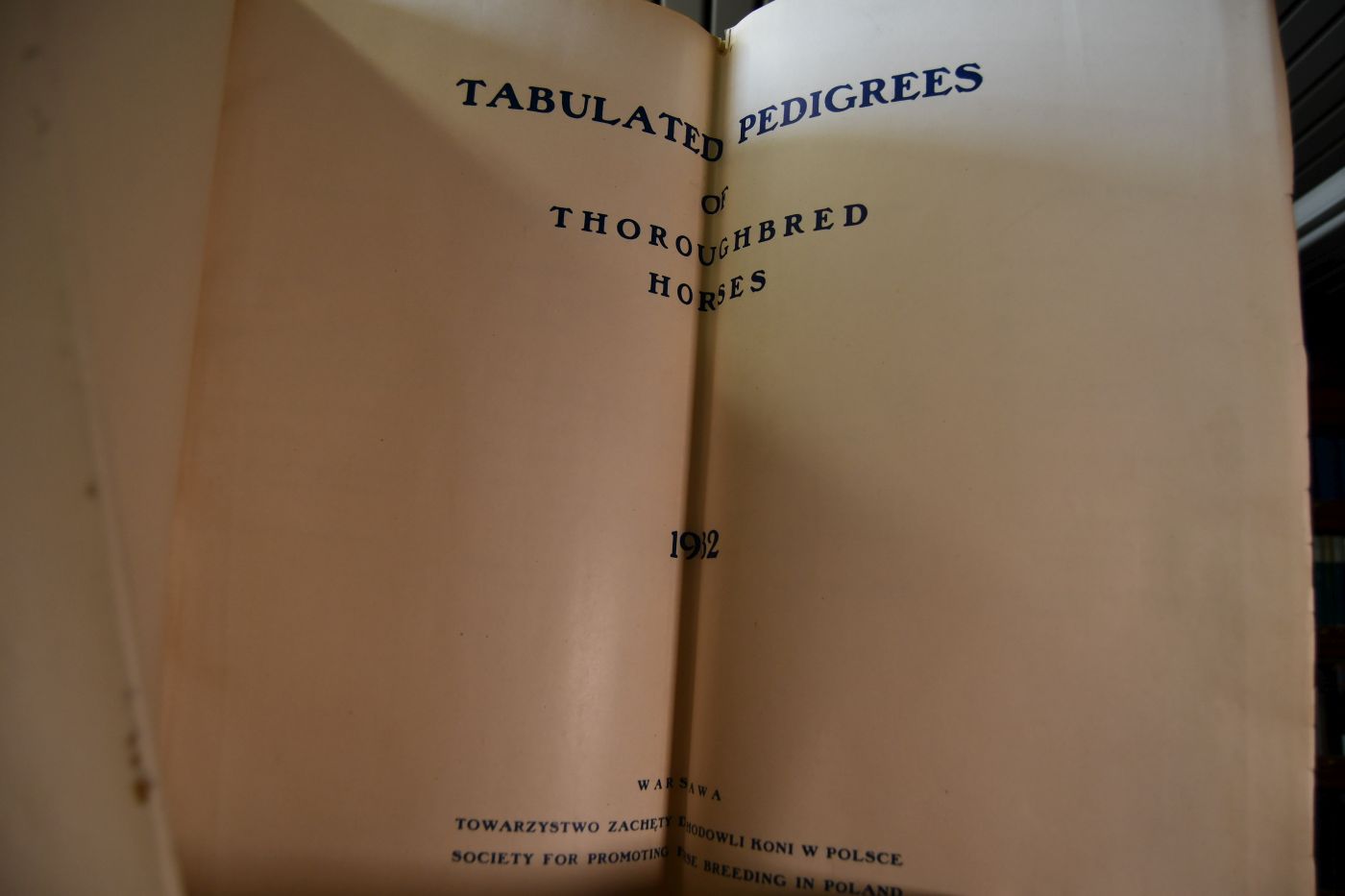 Tabulated Pedigrees of Thoroughbred Horses. 1932.