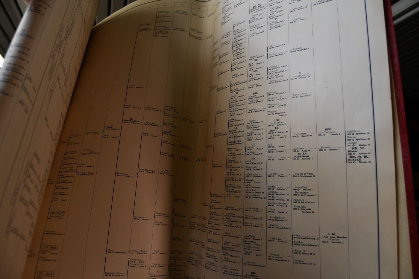 Tabulated Pedigrees of Thoroughbred Horses. 1932.