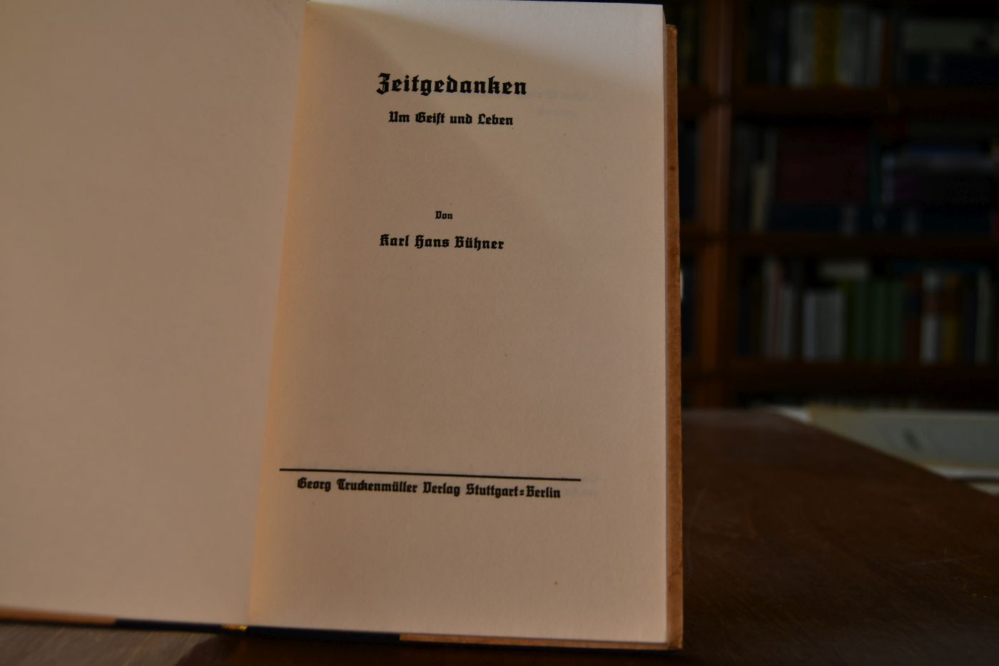 Zeitgedanken. Um Geist und Leben.