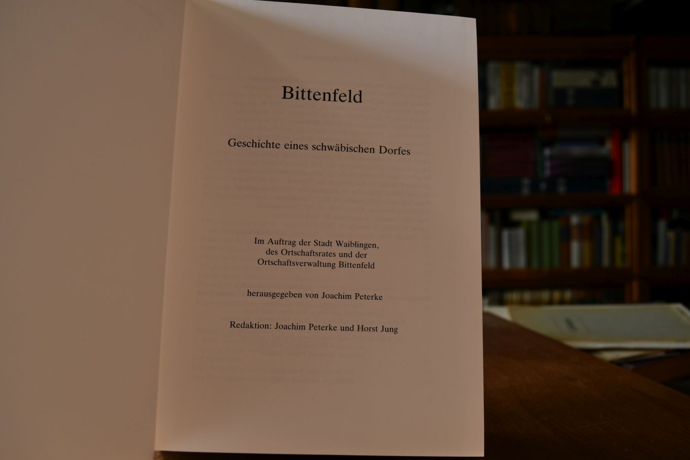 Bittenfeld. Geschichte eines schwäbischen Dorfes.