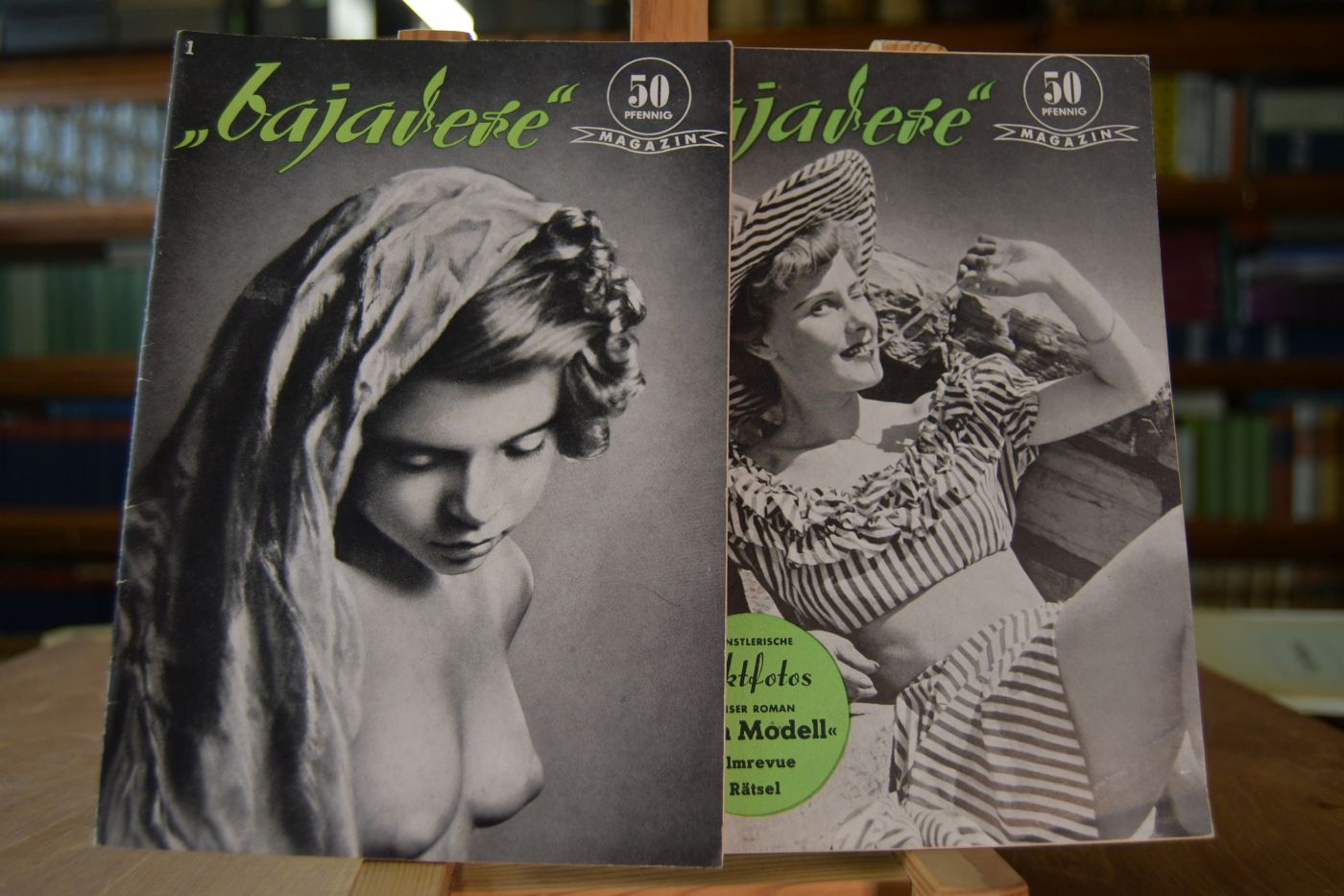 "bajadere" 50 Pfennig Magazin. Nr. 1+2 (von insgesamt 3 erschienenen Nummern).
