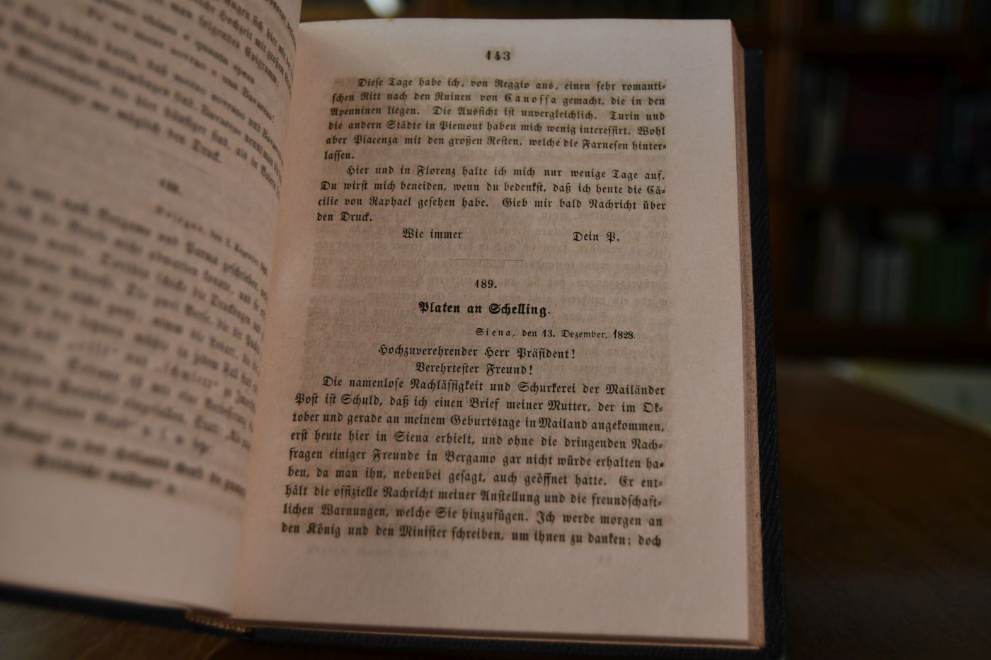 Gesammelte Werke in fünf Bänden und die beiden Nachlaßbände, die von Johannes Minckwitz herausgegeben wurden.